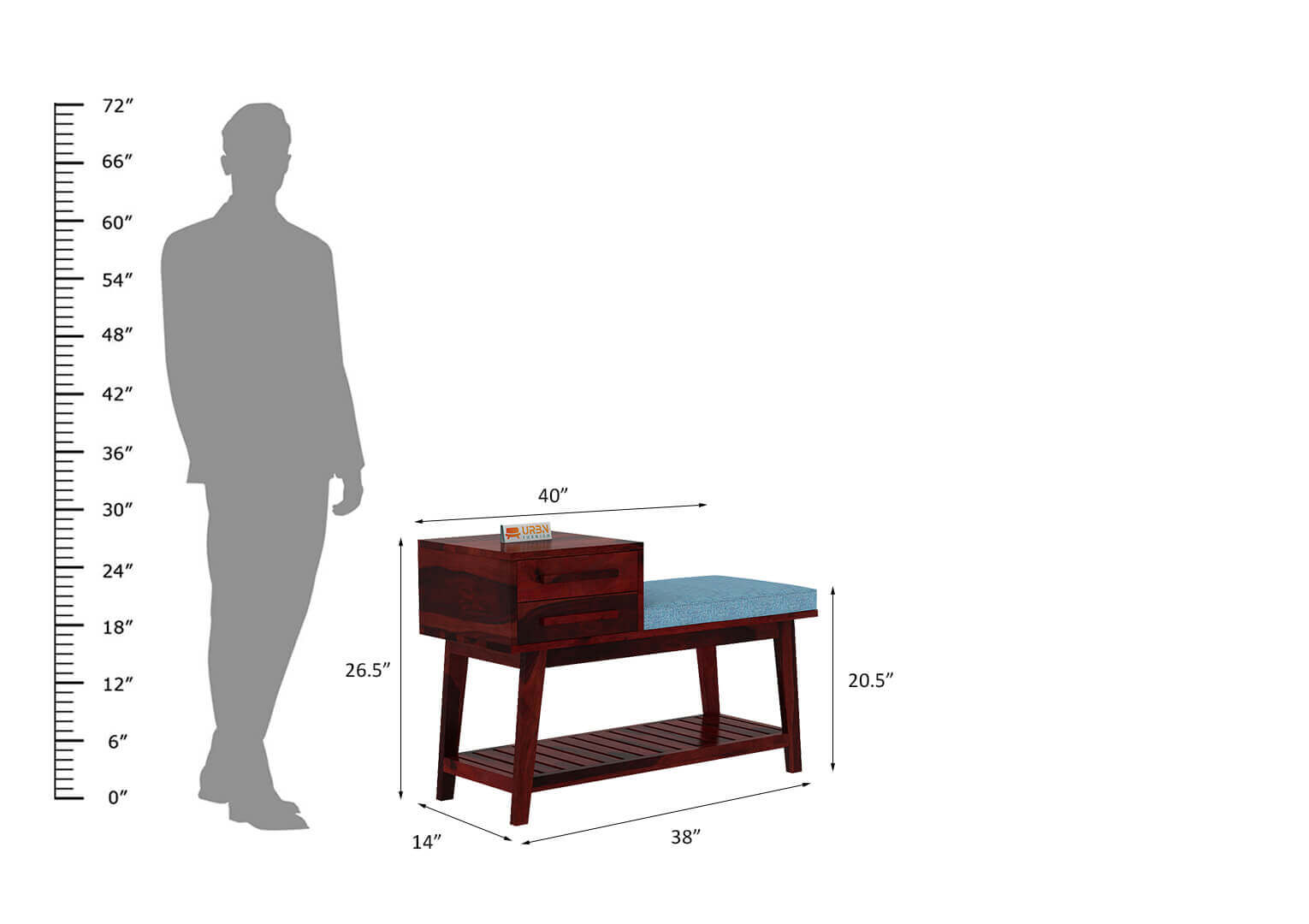 Degust Shoe Rack - Urbnfurnish