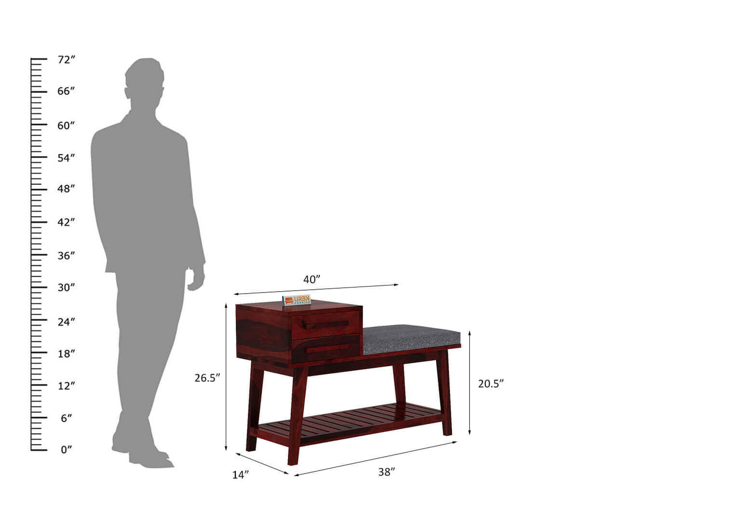 Degust Shoe Rack - Urbnfurnish
