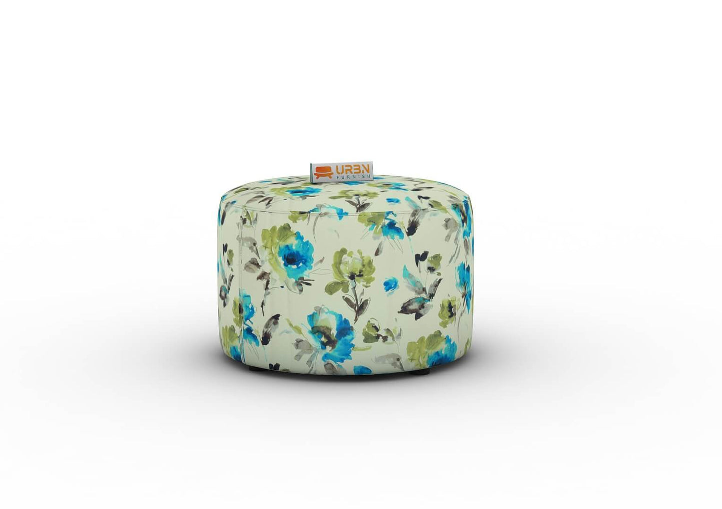 Denart Pouffe (Printed Fabric) - Urbnfurnish