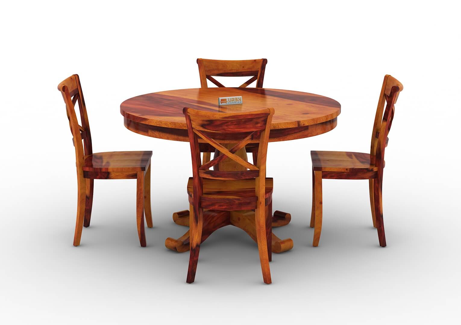 Driti-Rimana-4-Seater-Round-Dining-Set-Honey_2
