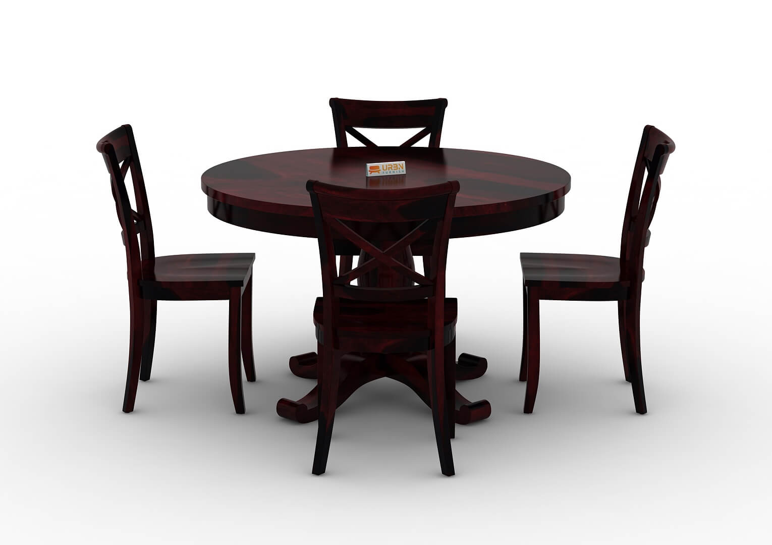 Driti-Rimana-4-Seater-Round-Dining-Set-Walnut_2