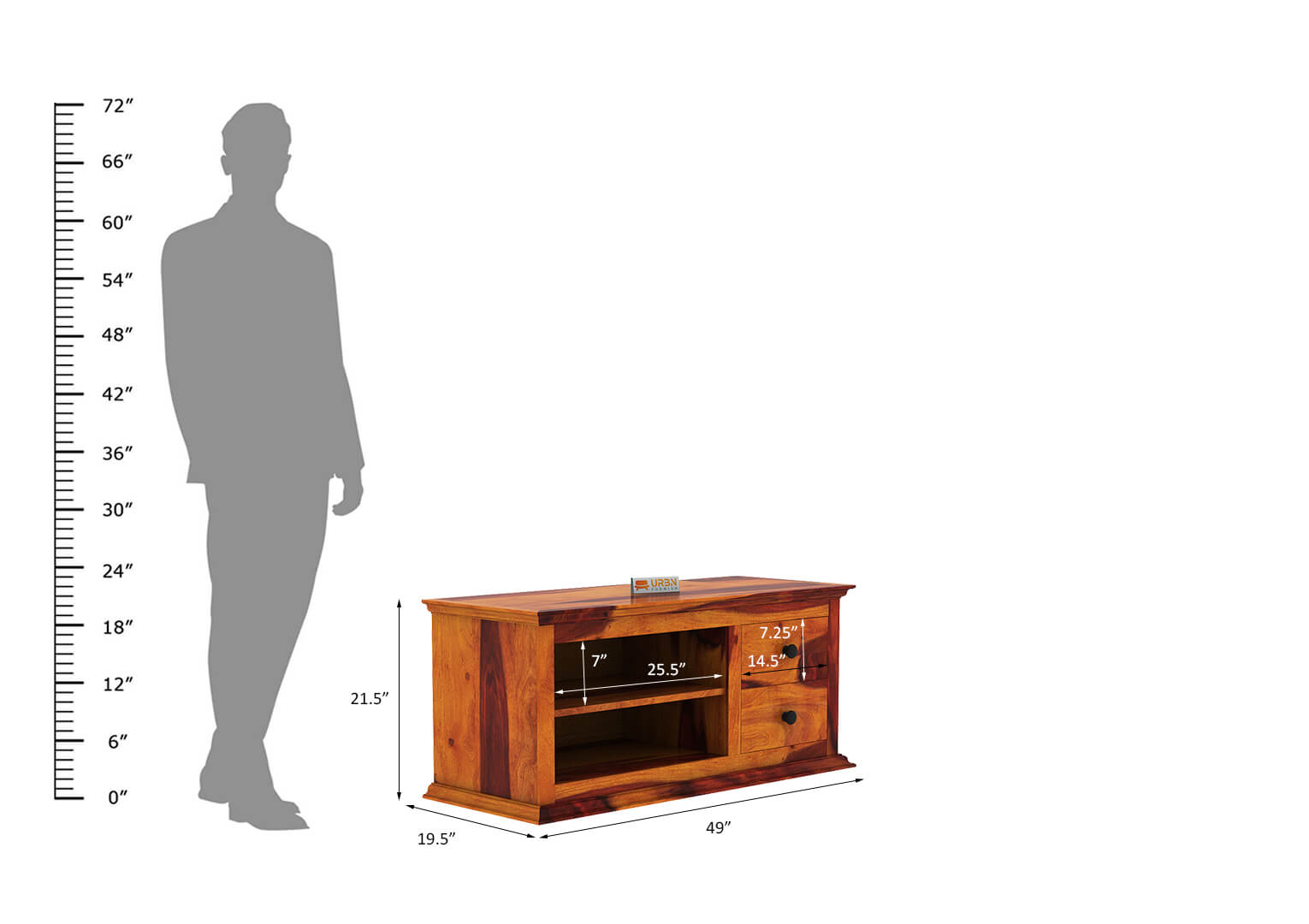 Edged Claremount Tv Unit - Urbnfurnish