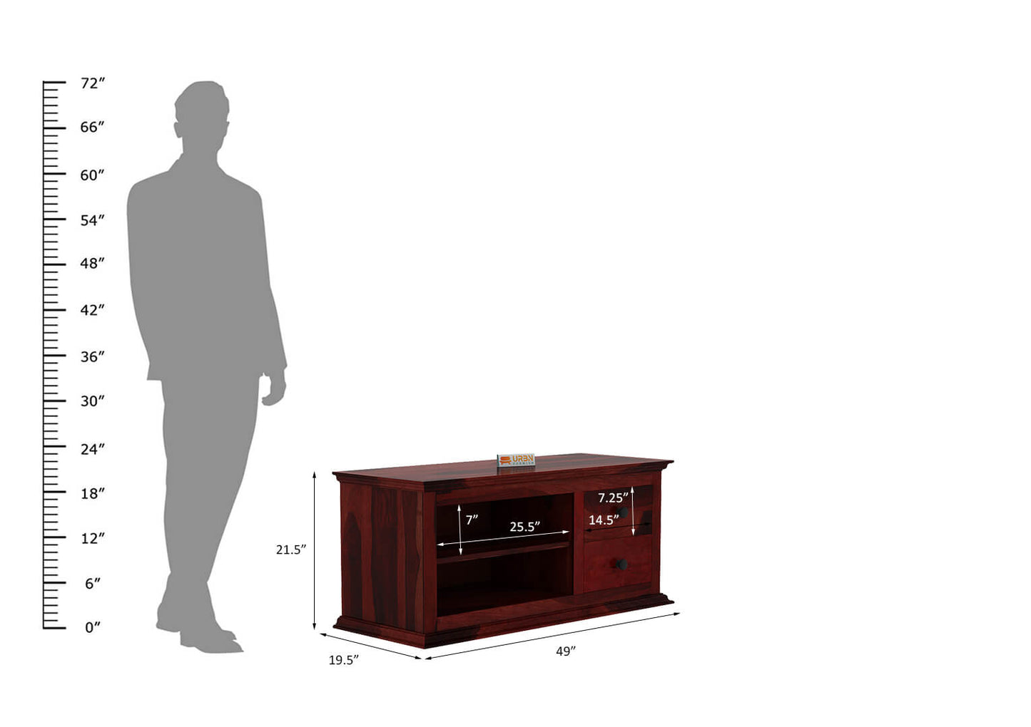 Edged Claremount Tv Unit - Urbnfurnish