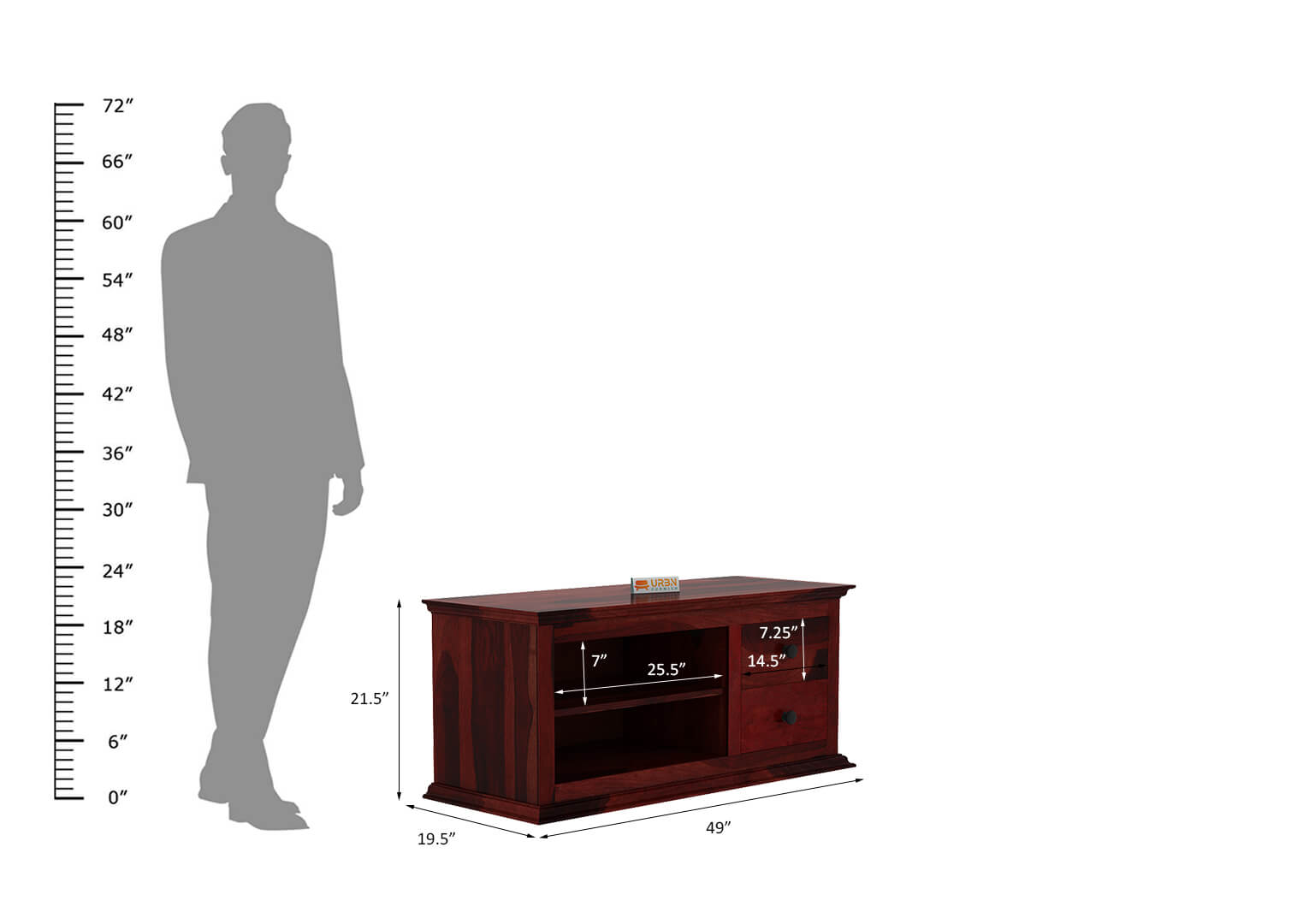 Edged Claremount Tv Unit - Urbnfurnish