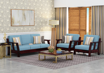 Edkin Wooden 3+1+1 Sofa Set - Urbnfurnish