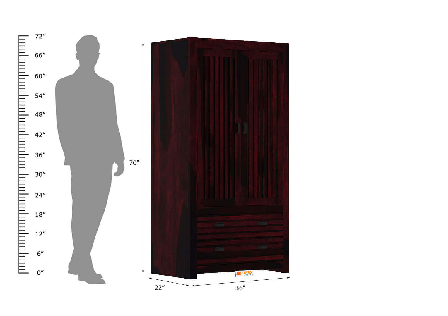 Effete-3-Door-Wardrobe-Walnut_13