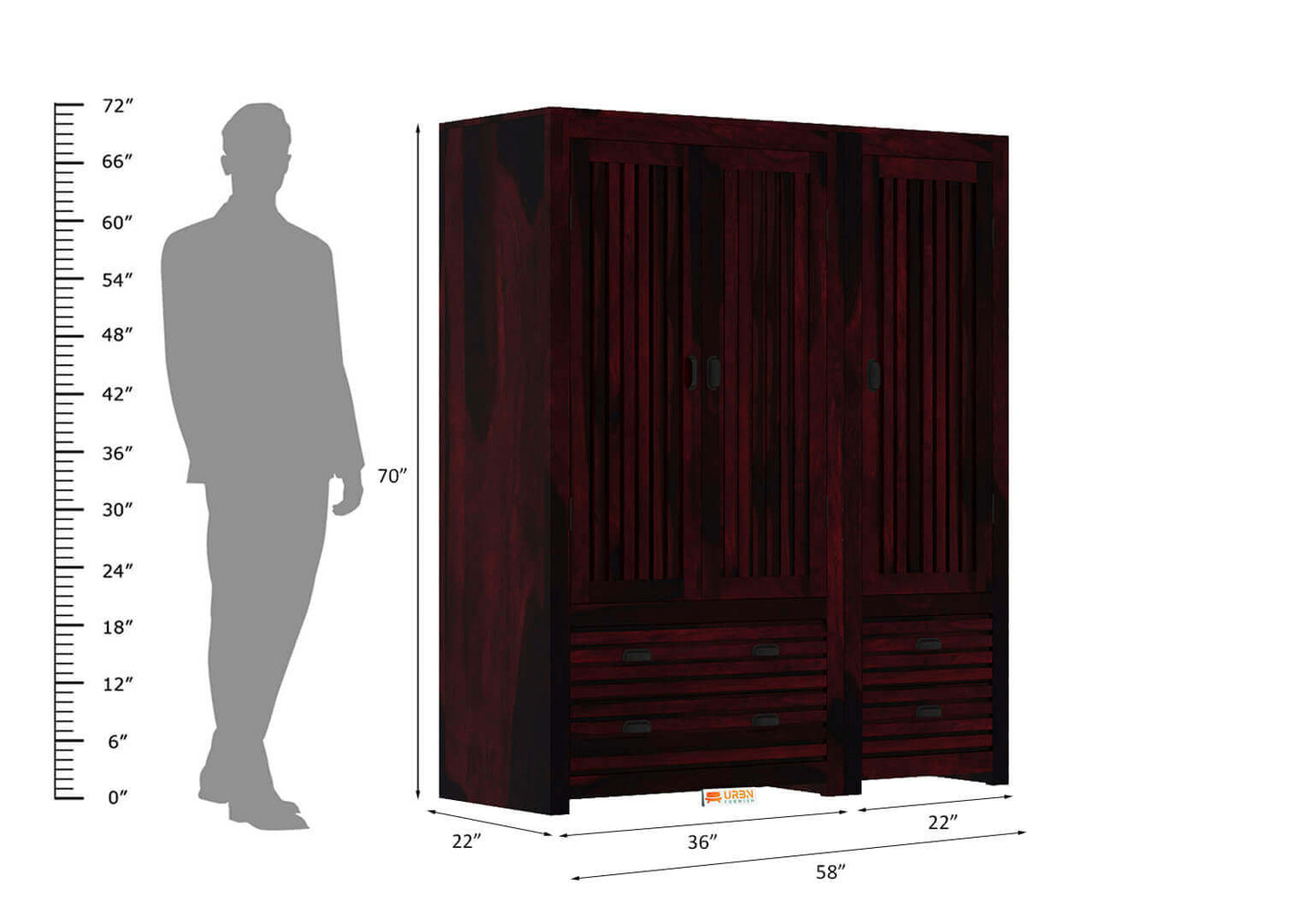 Effete-3-Door-Wardrobe-Walnut_14