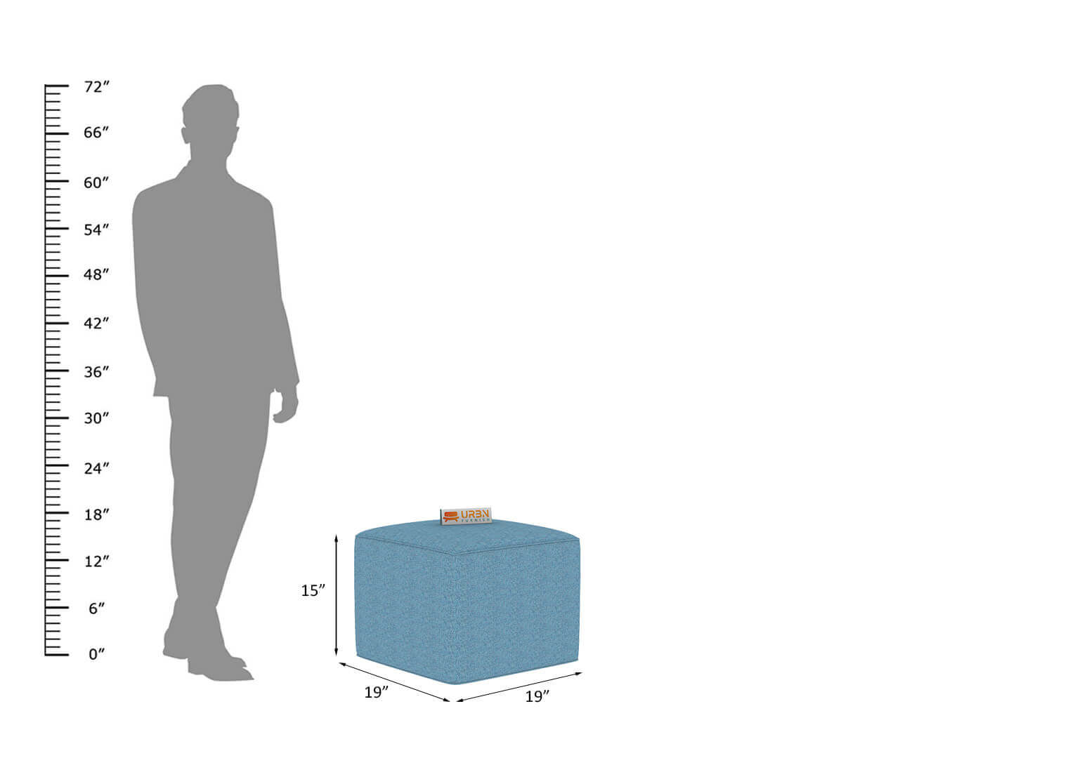 Elante Pouffe - Urbnfurnish