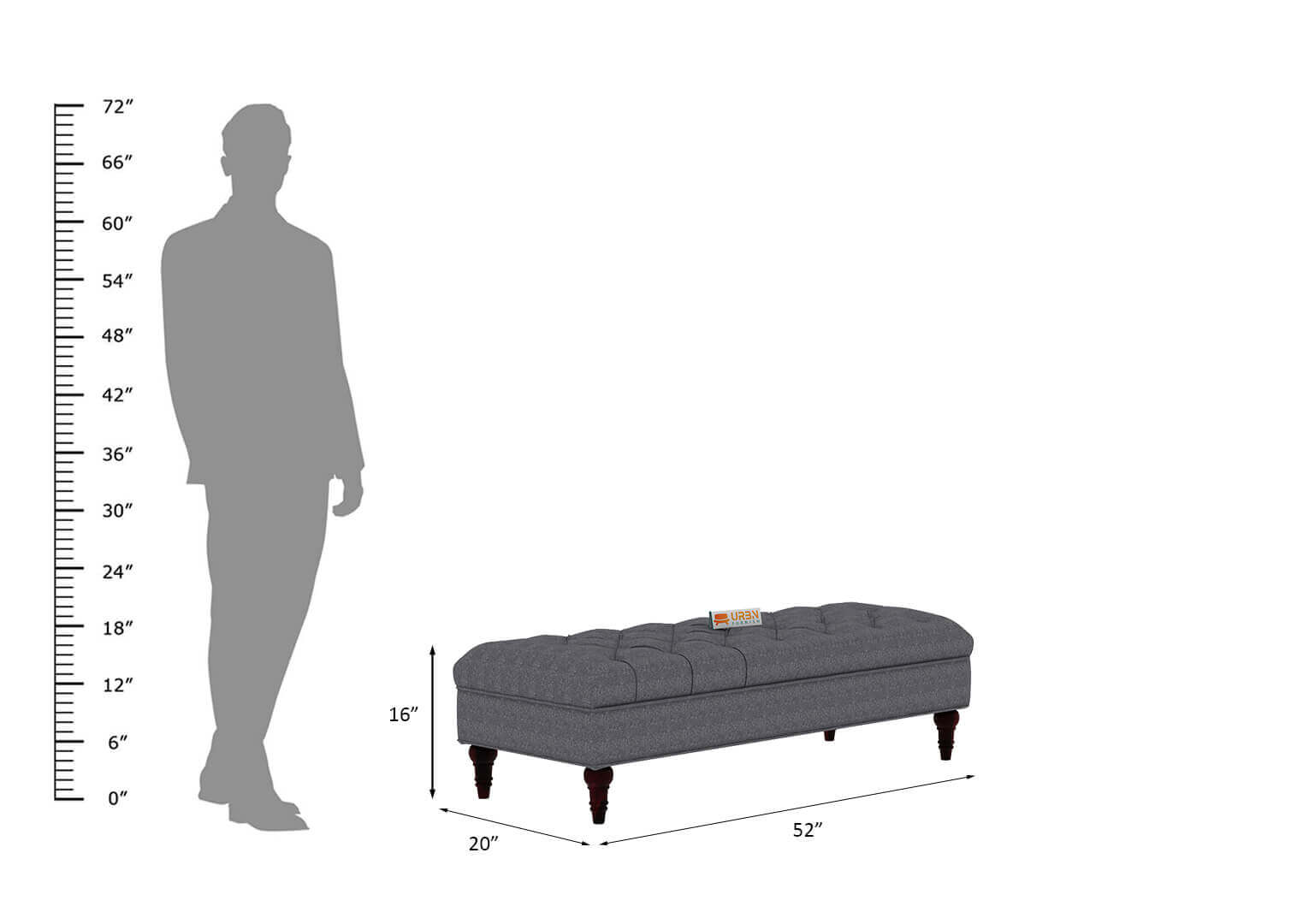 Elcanza Bench - Urbnfurnish