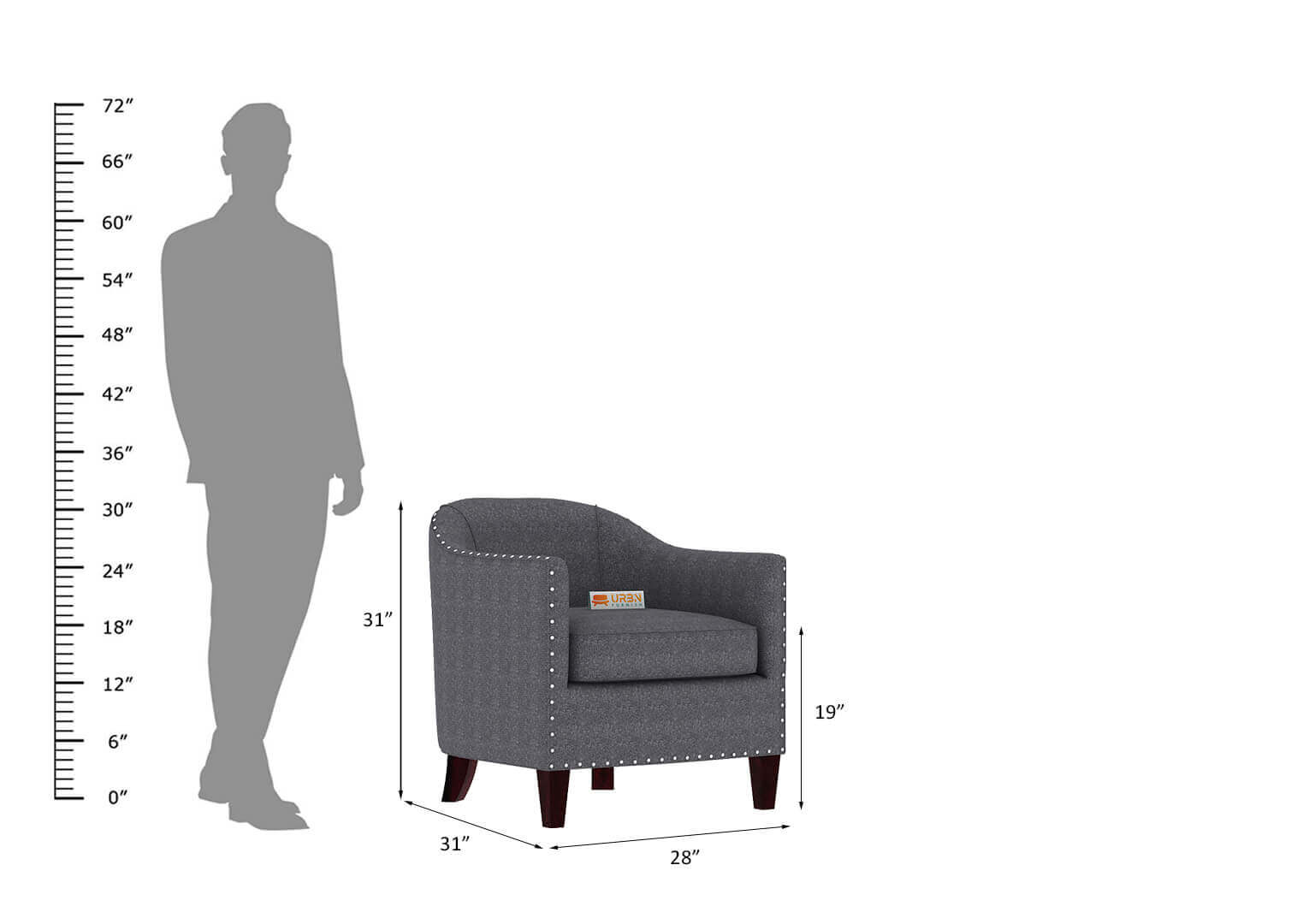 Emira Lounge Chair - Urbnfurnish