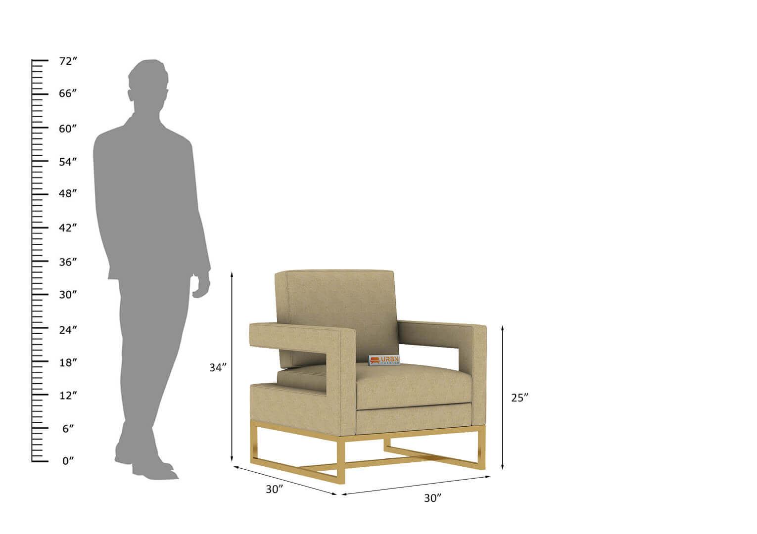 Enir Lounge Chair - Urbnfurnish