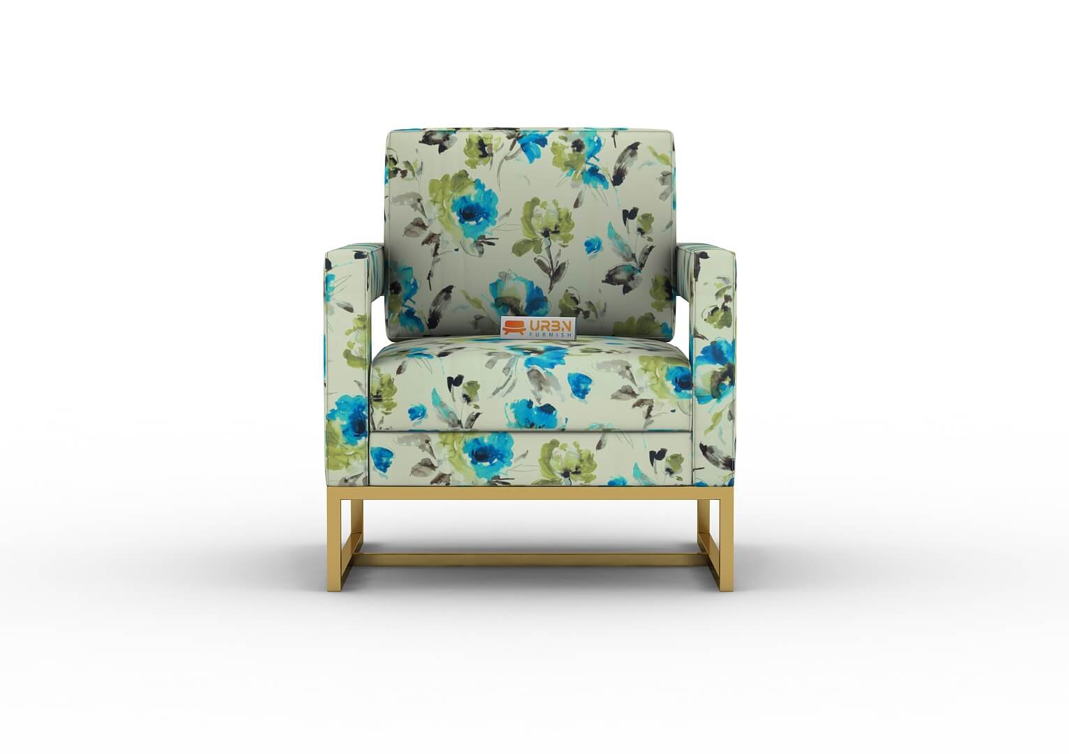 Pecos Wingback Chair (Printed Fabric) - Urbnfurnish