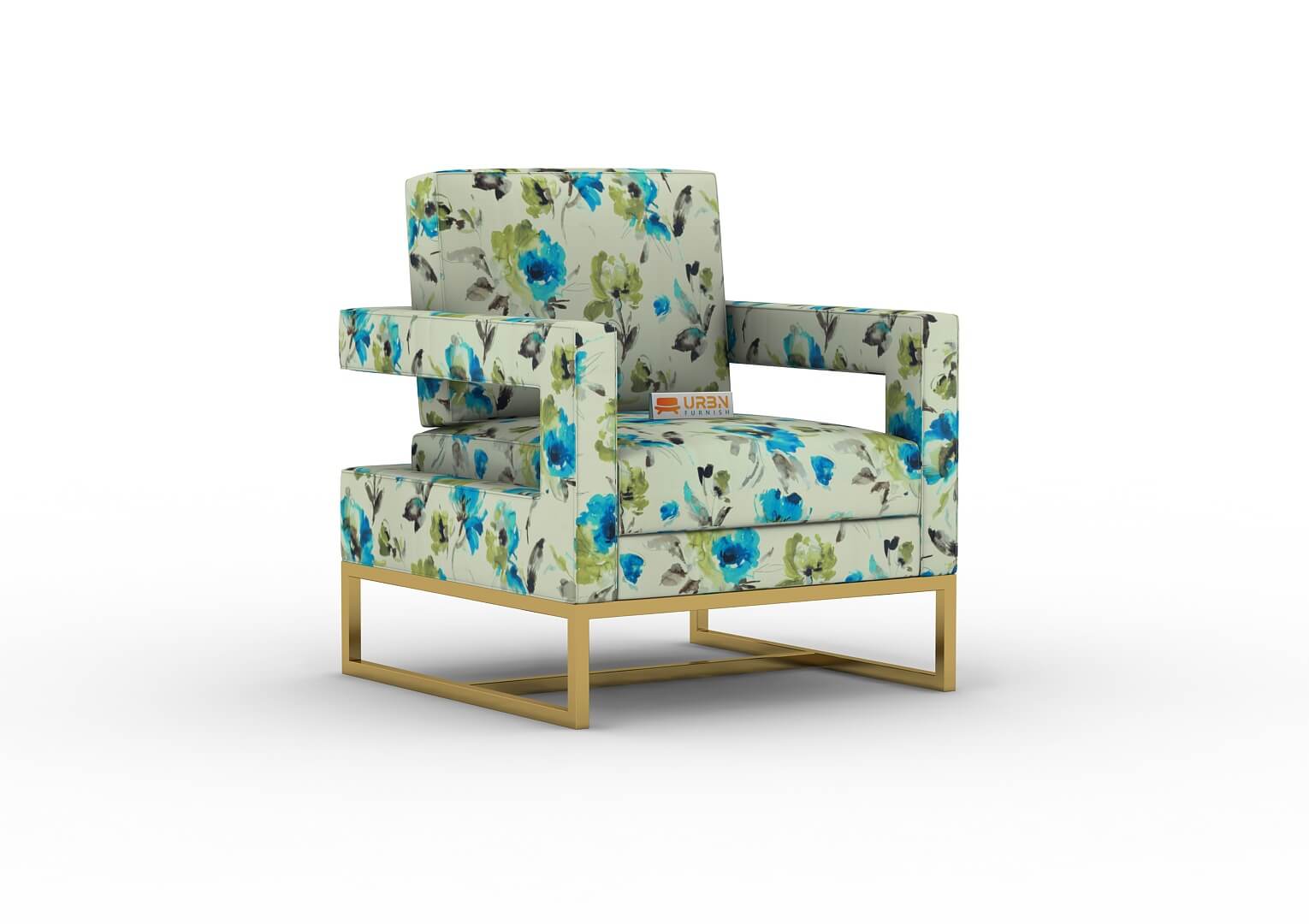Pecos Wingback Chair (Printed Fabric) - Urbnfurnish