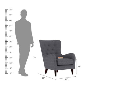 Erica Wingback Chair - Urbnfurnish