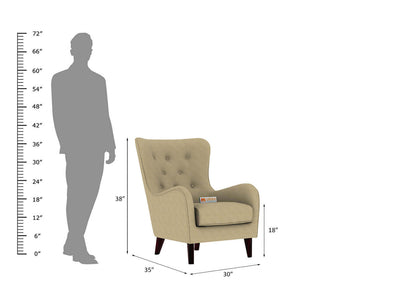 Erica Wingback Chair - Urbnfurnish