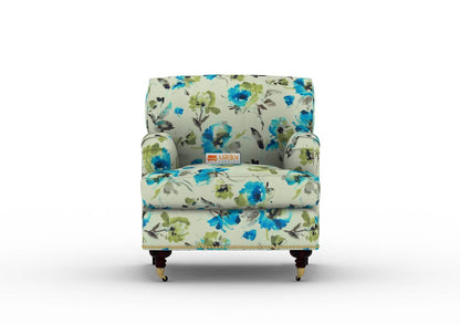 Erna Lounge Chair (Printed Fabric) - Urbnfurnish