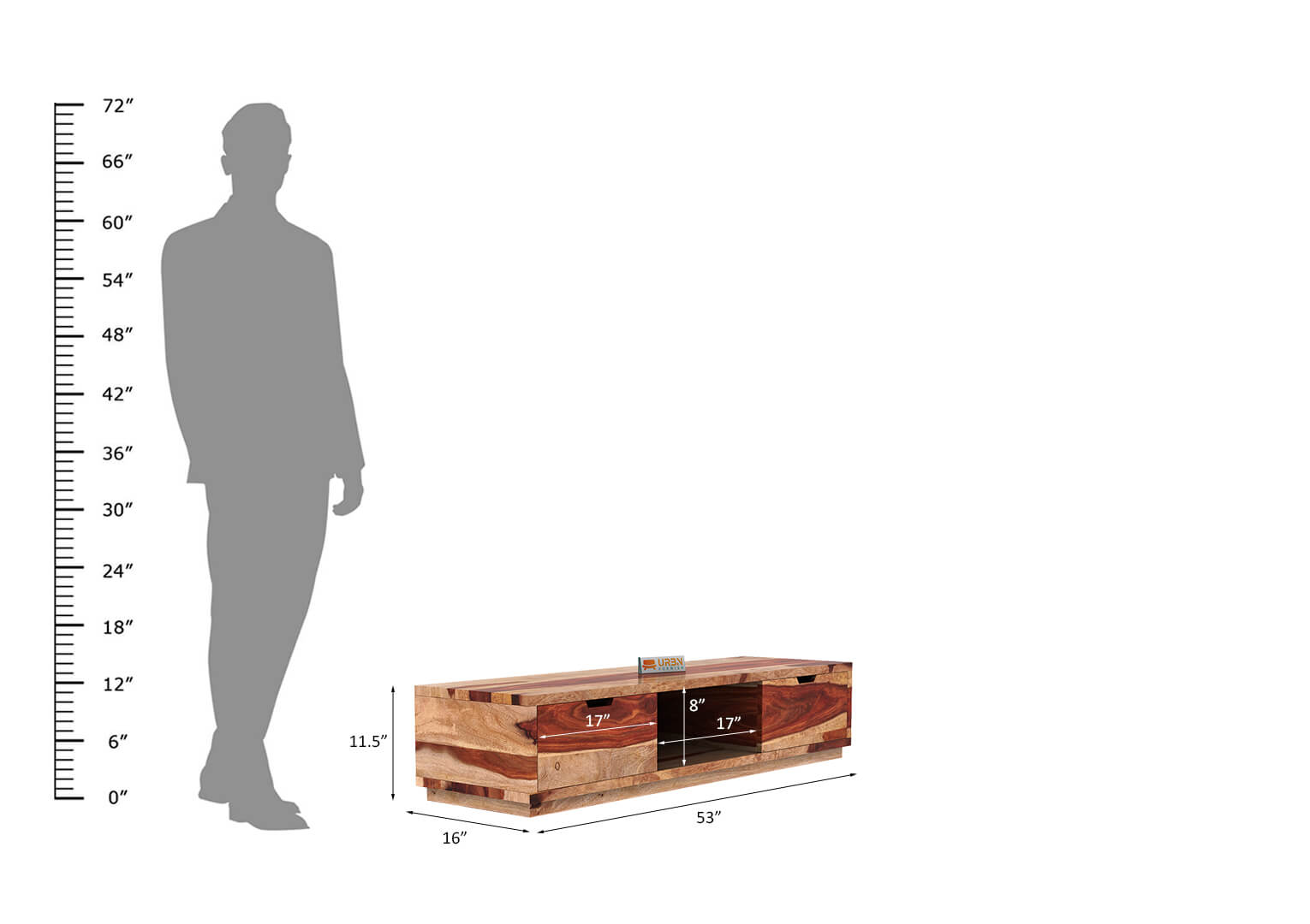 Ethereal With Drawer Tv Unit - Urbnfurnish