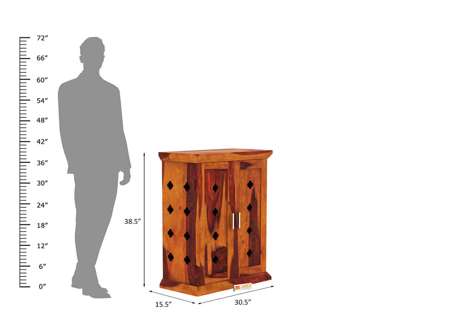 Extol Home Temple (Honey Finish) - Urbnfurnish