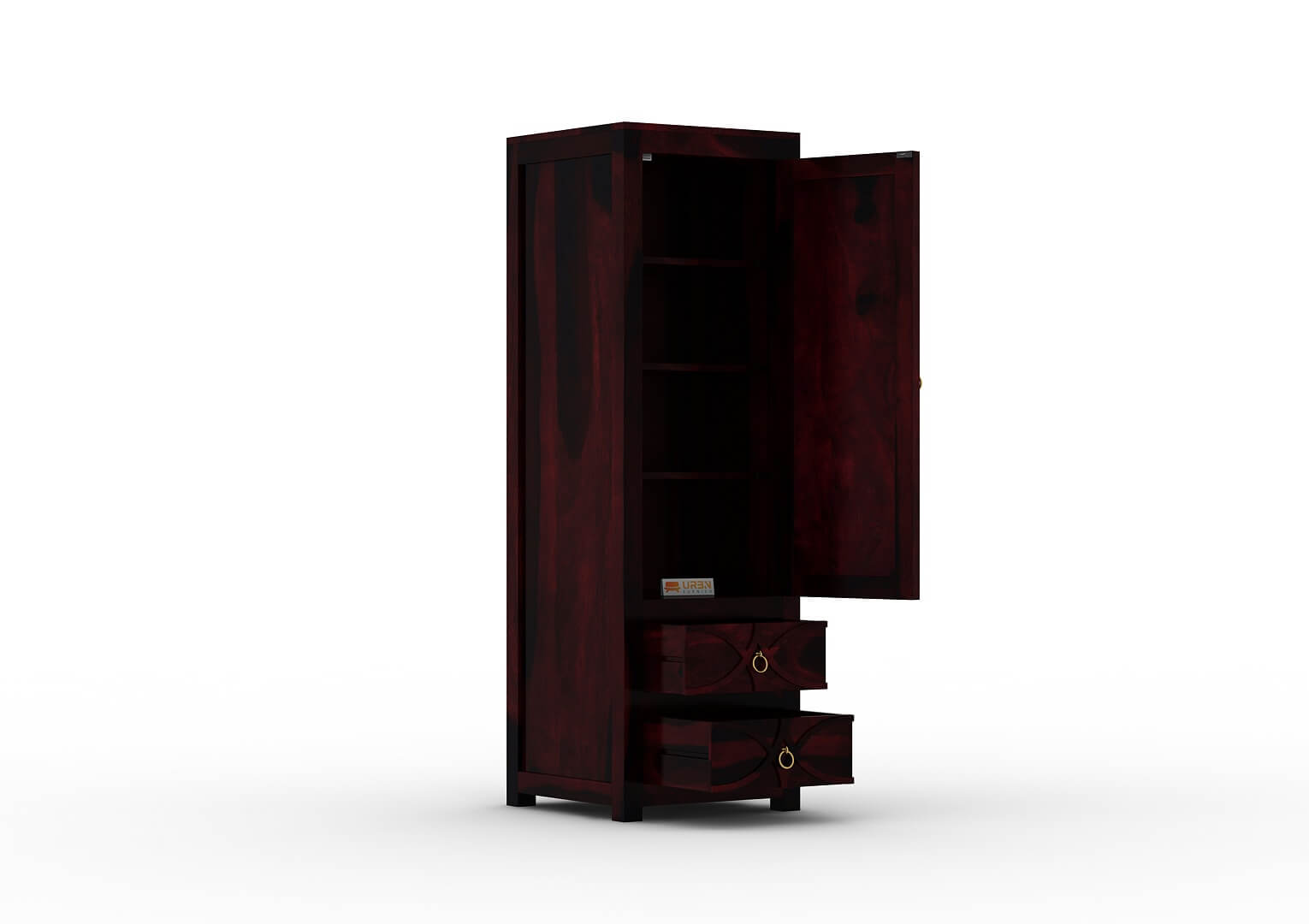 Feliz-1-Door-Wardrobe-Walnut_5