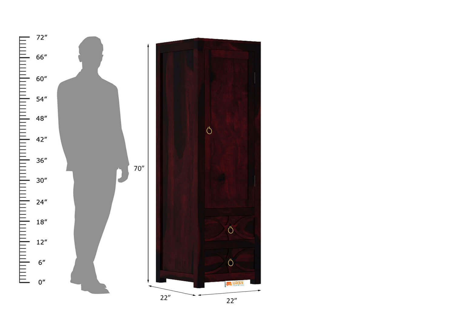 Feliz-1-Door-Wardrobe-Walnut_6