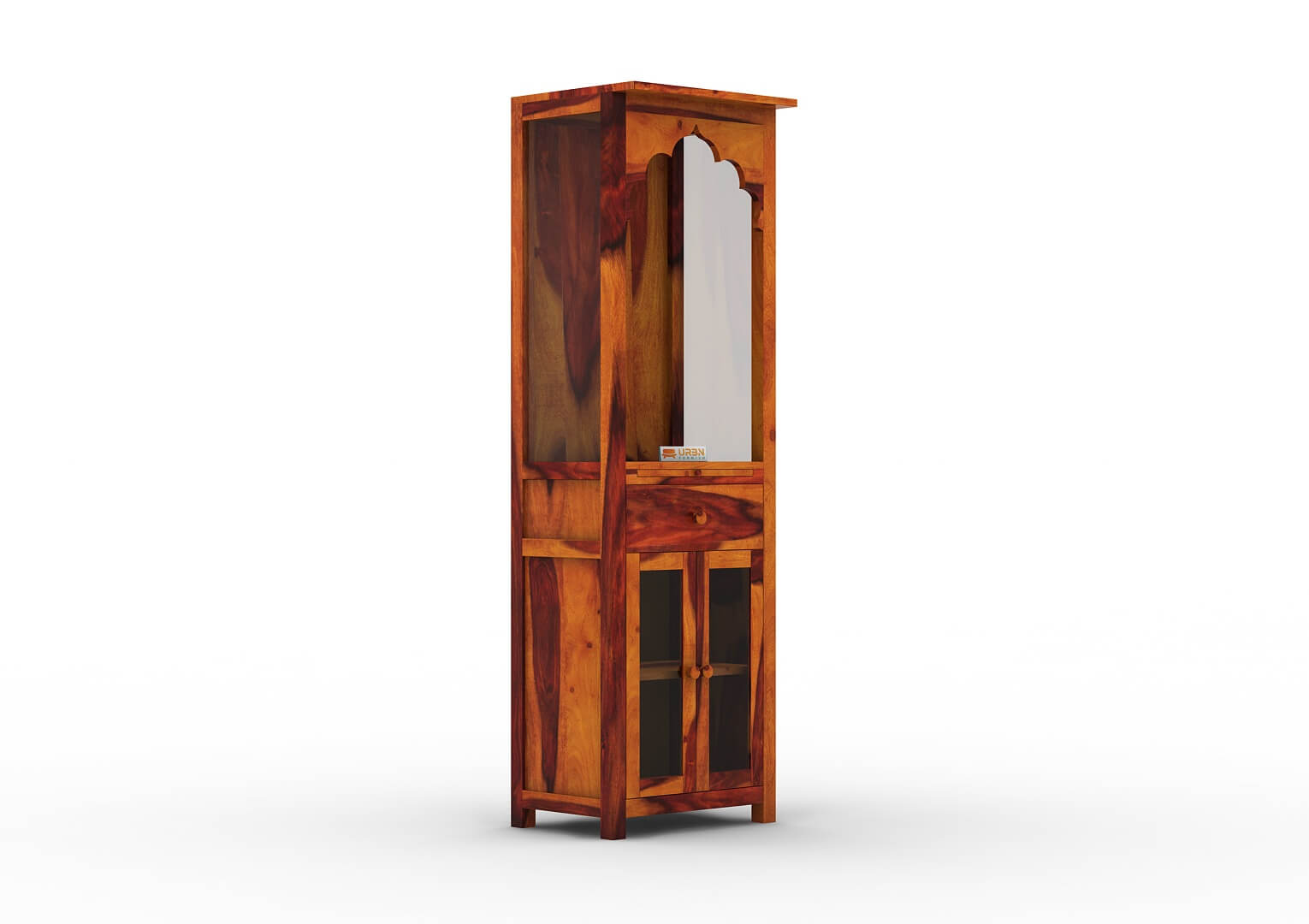 Ganpati Home Temple (Honey Finish) - Urbnfurnish
