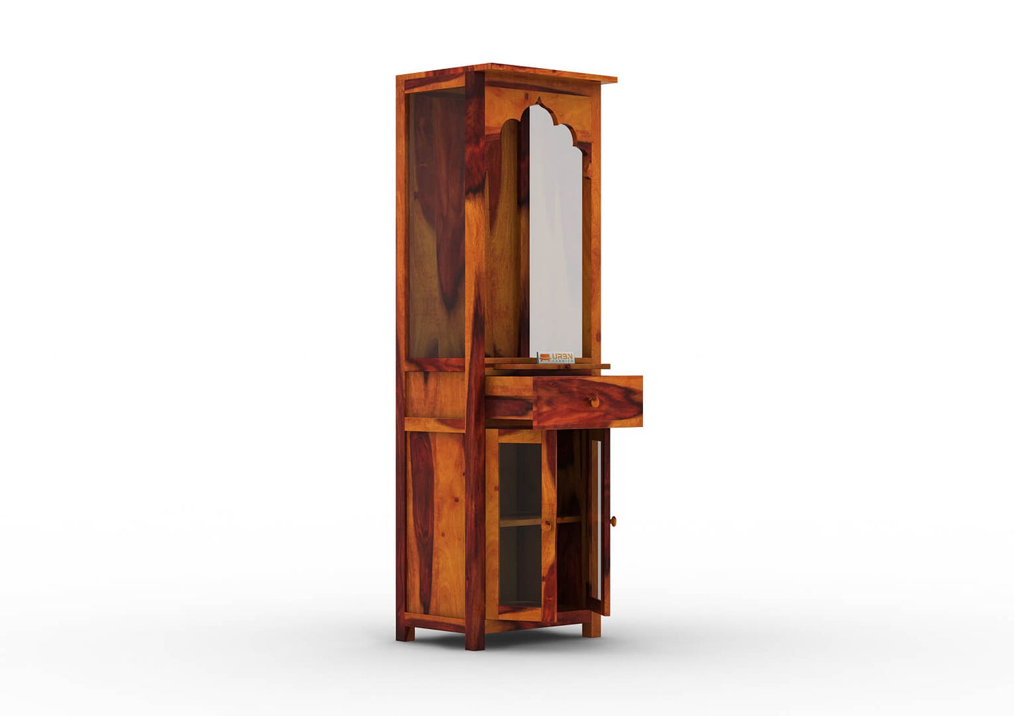 Ganpati Home Temple (Honey Finish) - Urbnfurnish