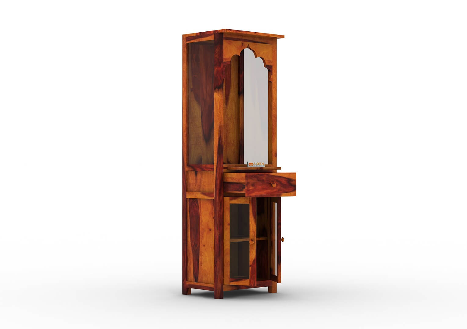 Ganpati Home Temple (Honey Finish) - Urbnfurnish