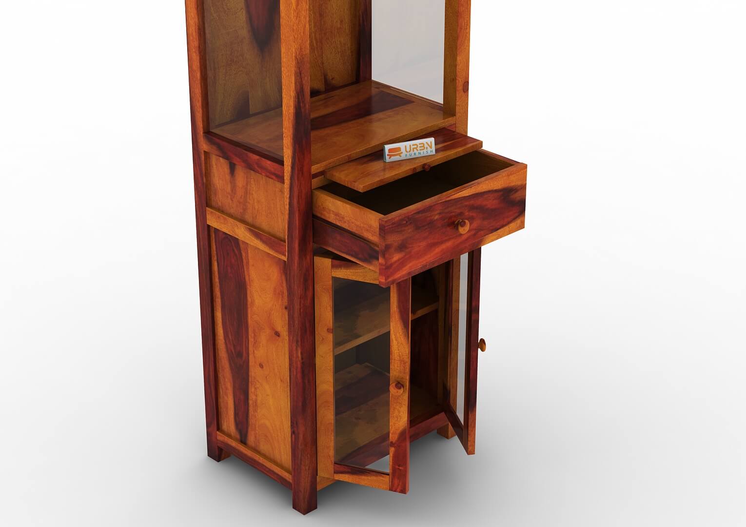 Ganpati Home Temple (Honey Finish) - Urbnfurnish