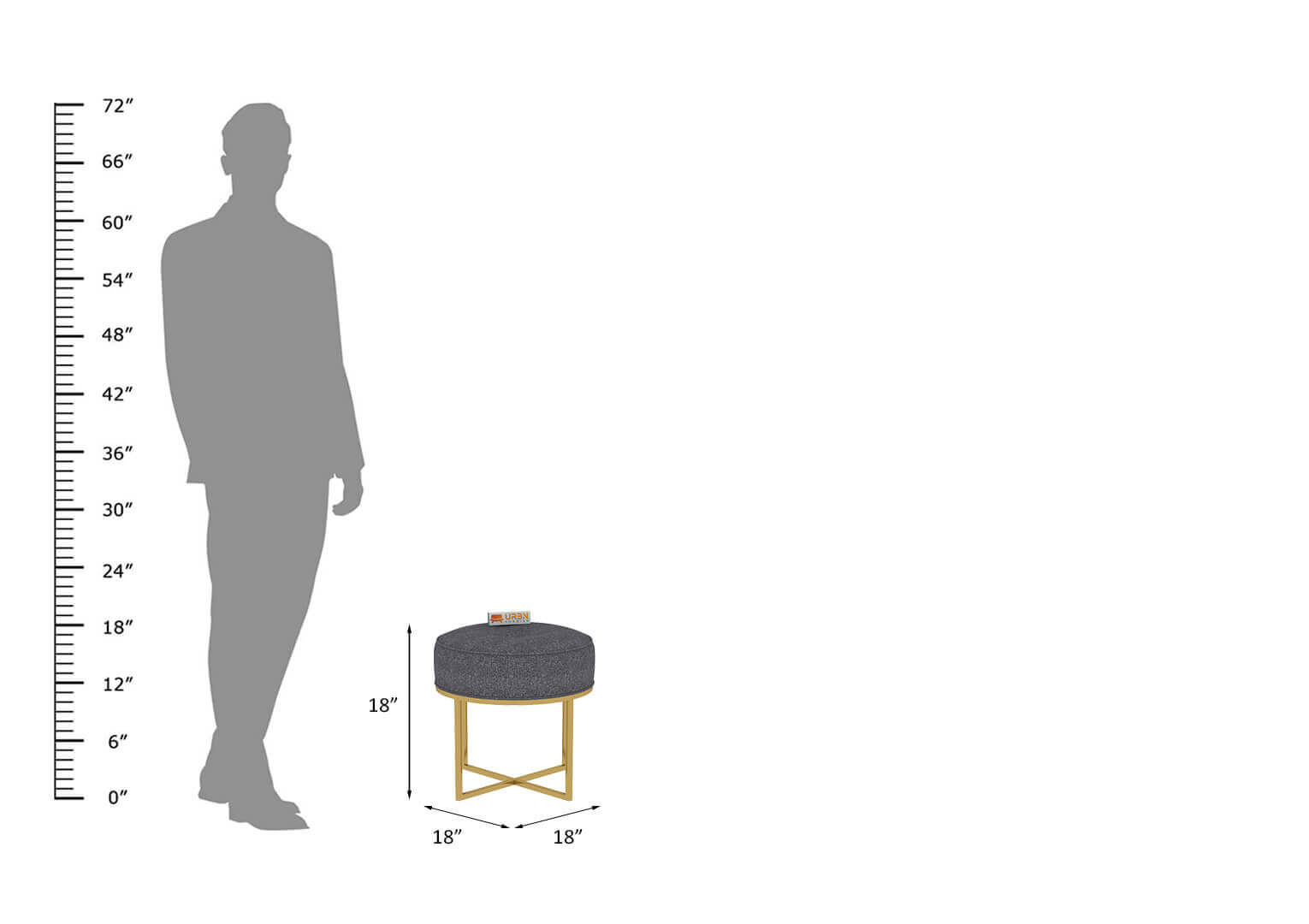 Grija Stool - Urbnfurnish