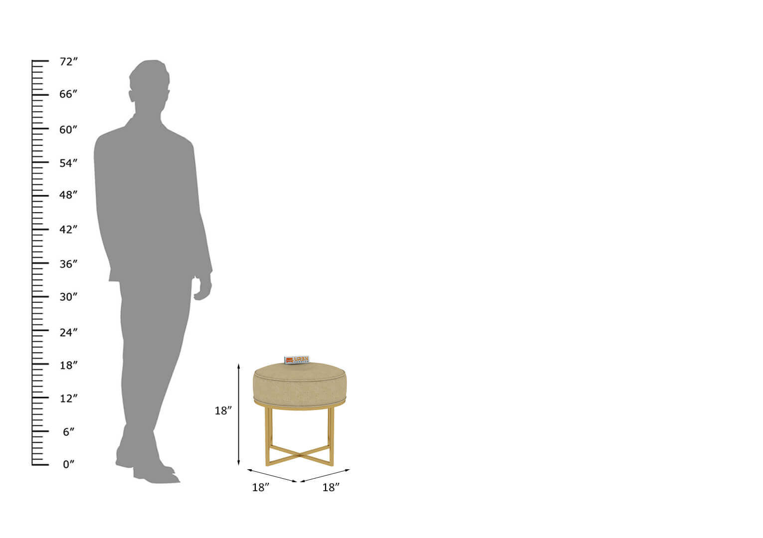 Grija Stool - Urbnfurnish