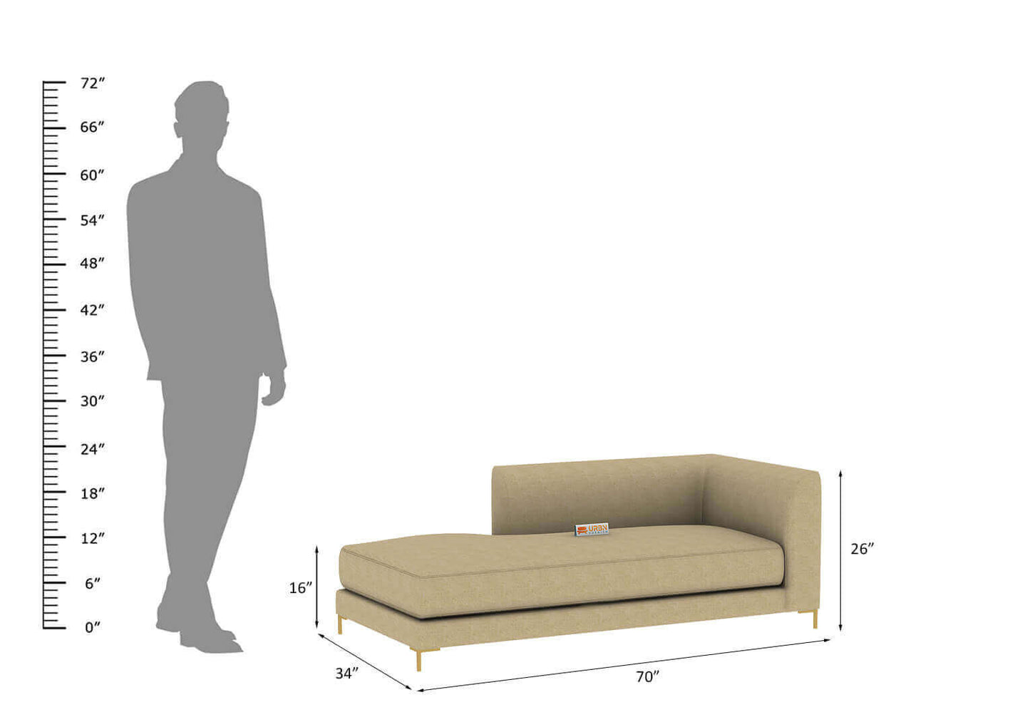 Heather Chaise Lounge - Urbnfurnish