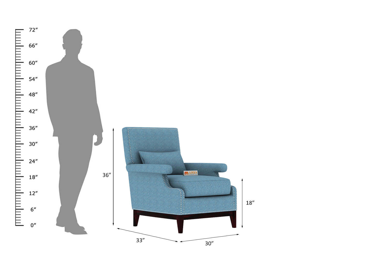 Ilex Wingback Chair - Urbnfurnish