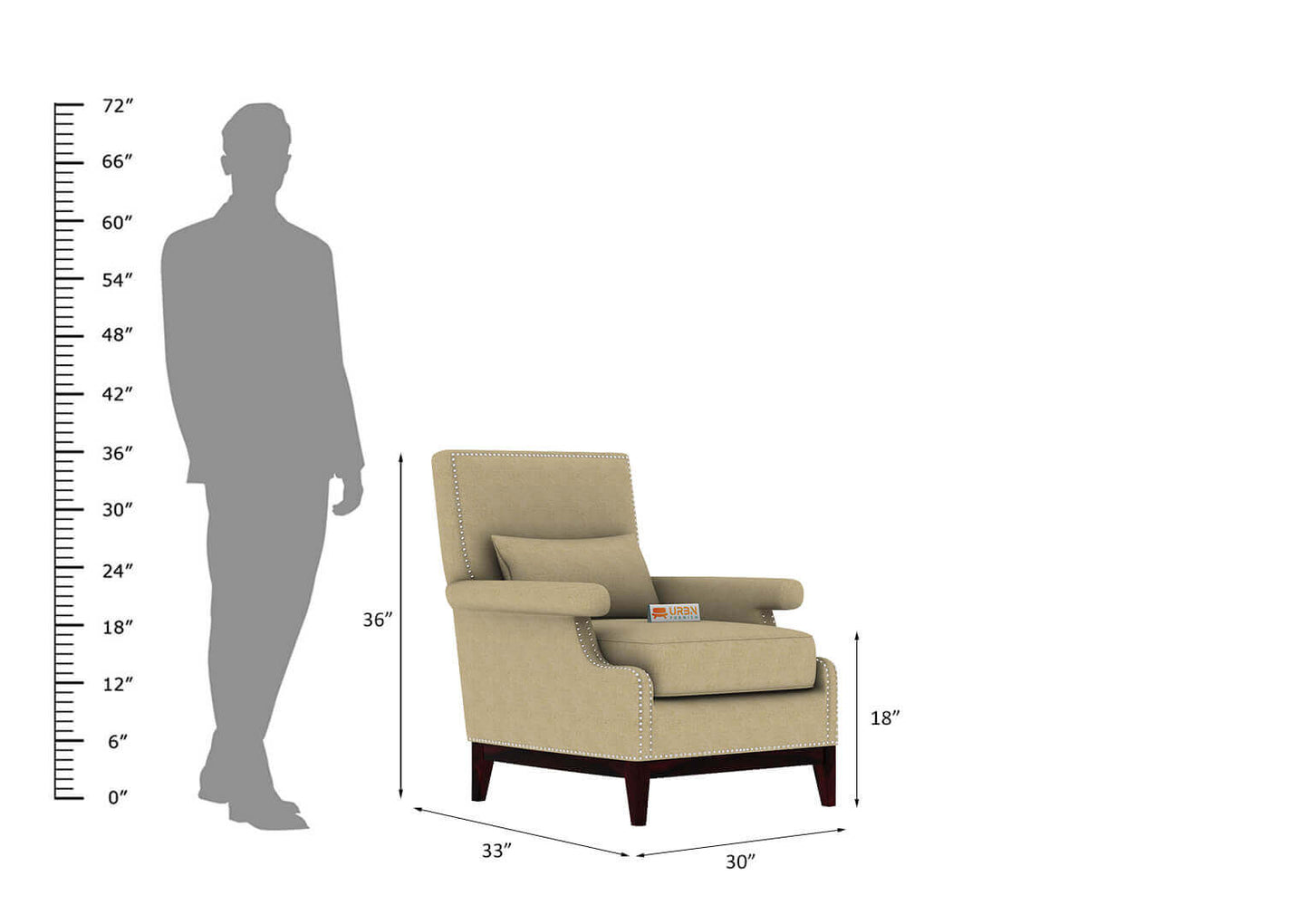 Ilex Wingback Chair - Urbnfurnish