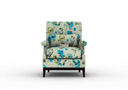 Ilex Wingback Chair (Printed Fabric) - Urbnfurnish