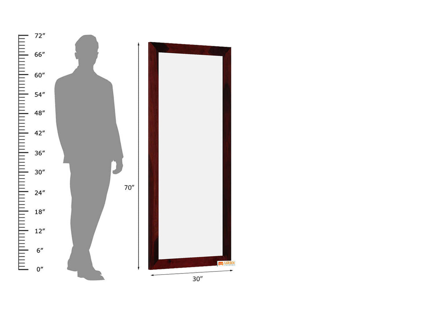 Inspire-Rectangular-Mirror-Frame-Mahogany_4