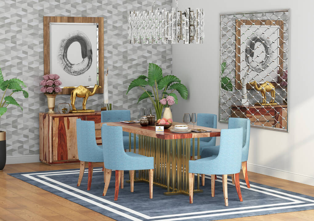 Irenic-6-Seater-Dining-Set-Golden-Natural-Blue_1