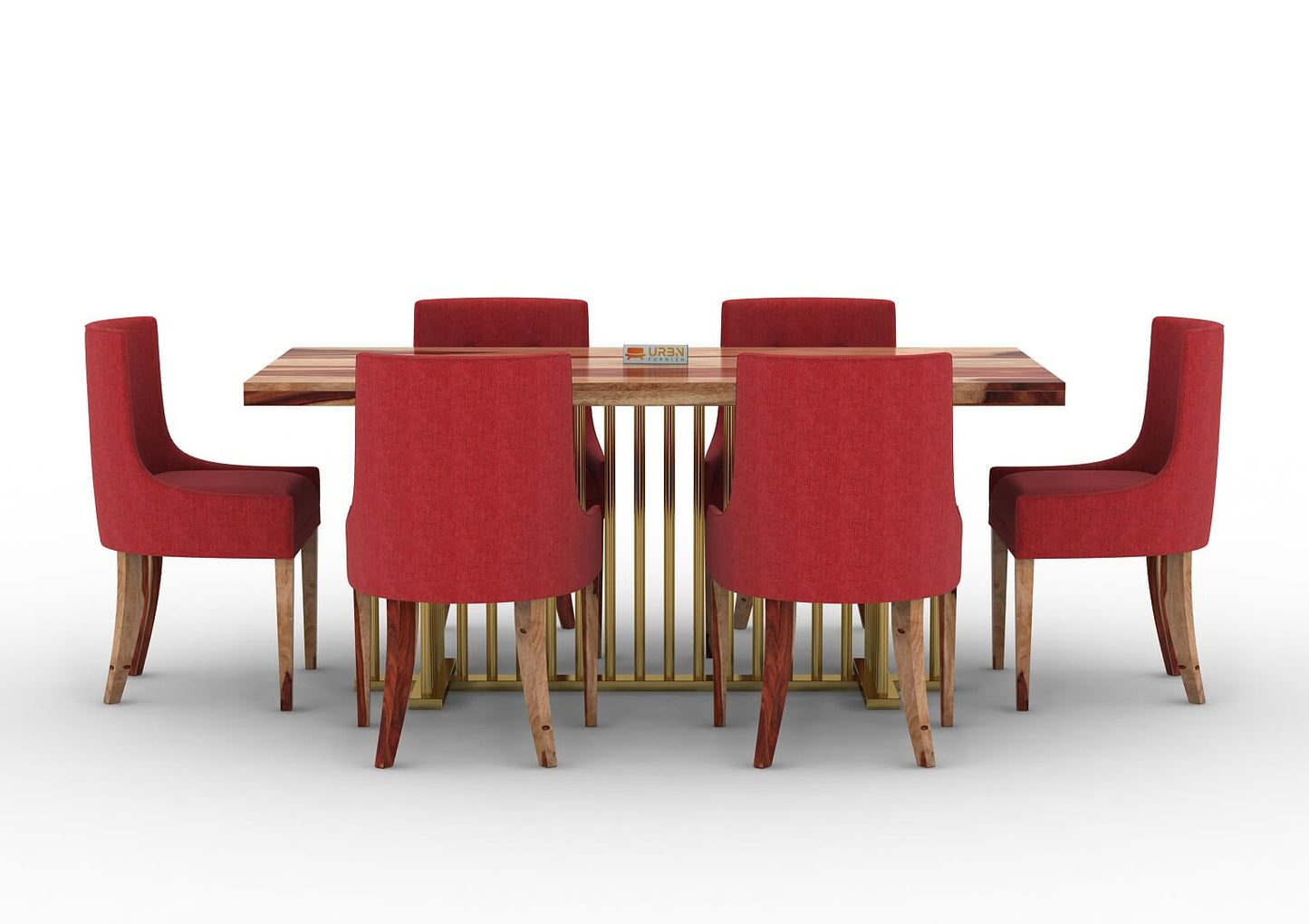 Irenic-6-Seater-Dining-Set-Golden-Natural-Red_2