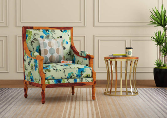 Irtysh Lounge Chair (Printed Fabric) - Urbnfurnish