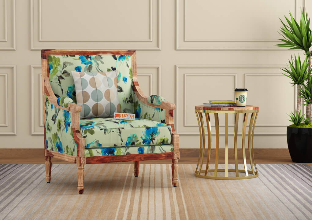 Irtysh Lounge Chair (Printed Fabric) - Urbnfurnish
