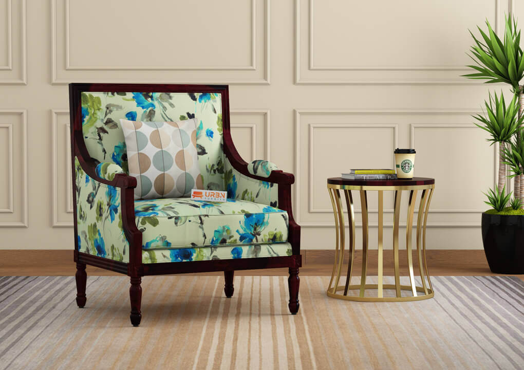 Irtysh Lounge Chair (Printed Fabric) - Urbnfurnish