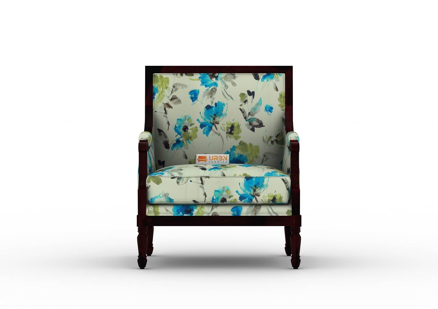 Irtysh Lounge Chair (Printed Fabric) - Urbnfurnish