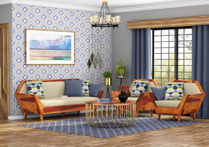 Jones Wooden 3+1+1 Sofa Set - Urbnfurnish