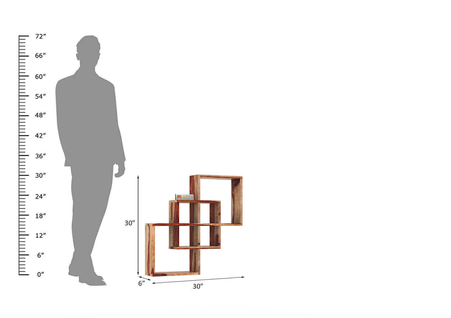 Kahel Wall Shelf - Urbnfurnish