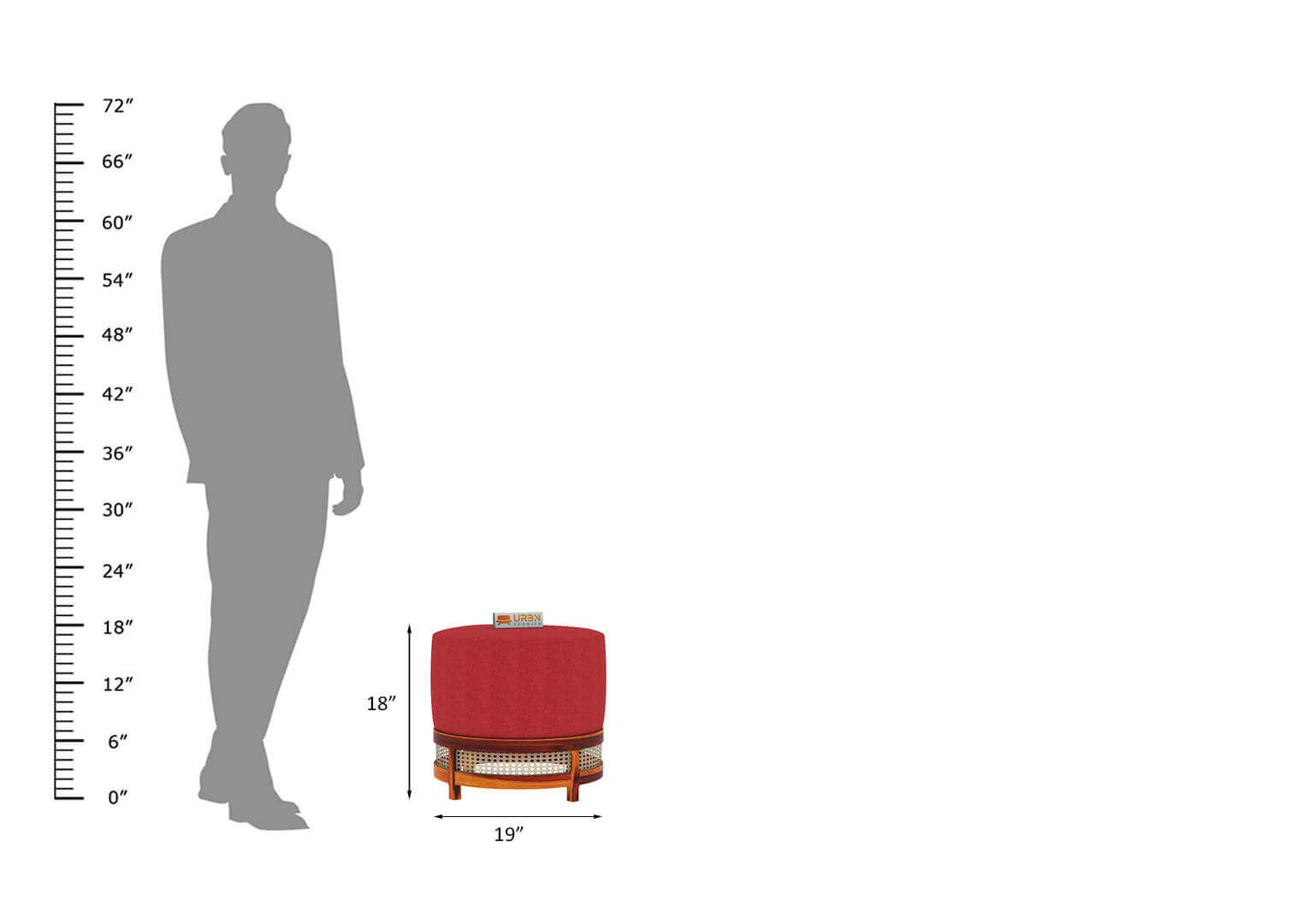 Lenika Stool - Urbnfurnish