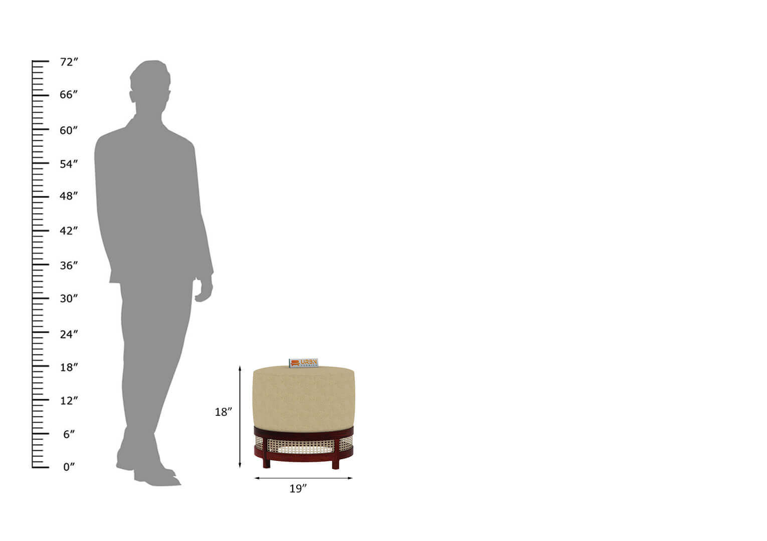 Lenika Stool - Urbnfurnish