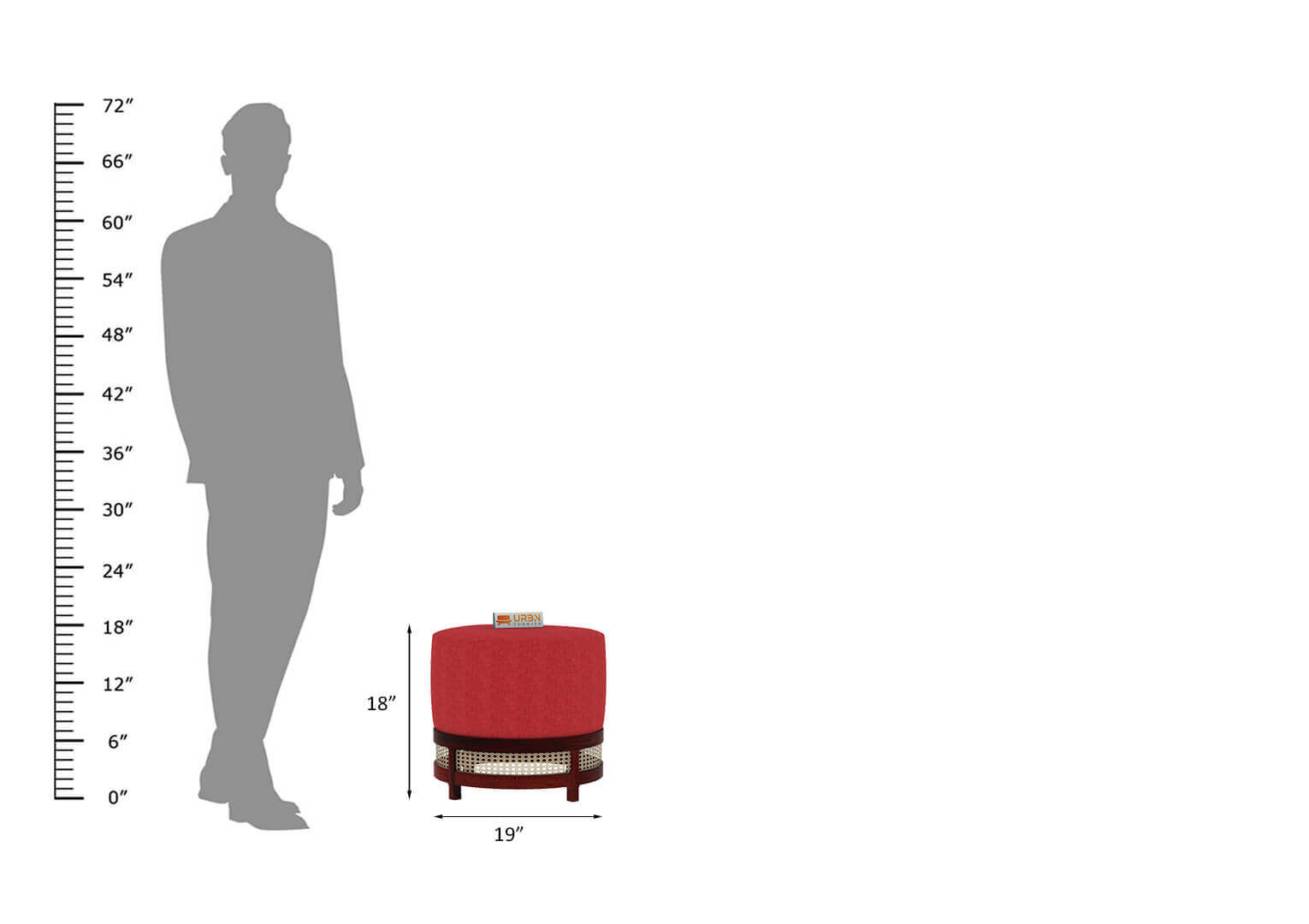 Lenika Stool - Urbnfurnish
