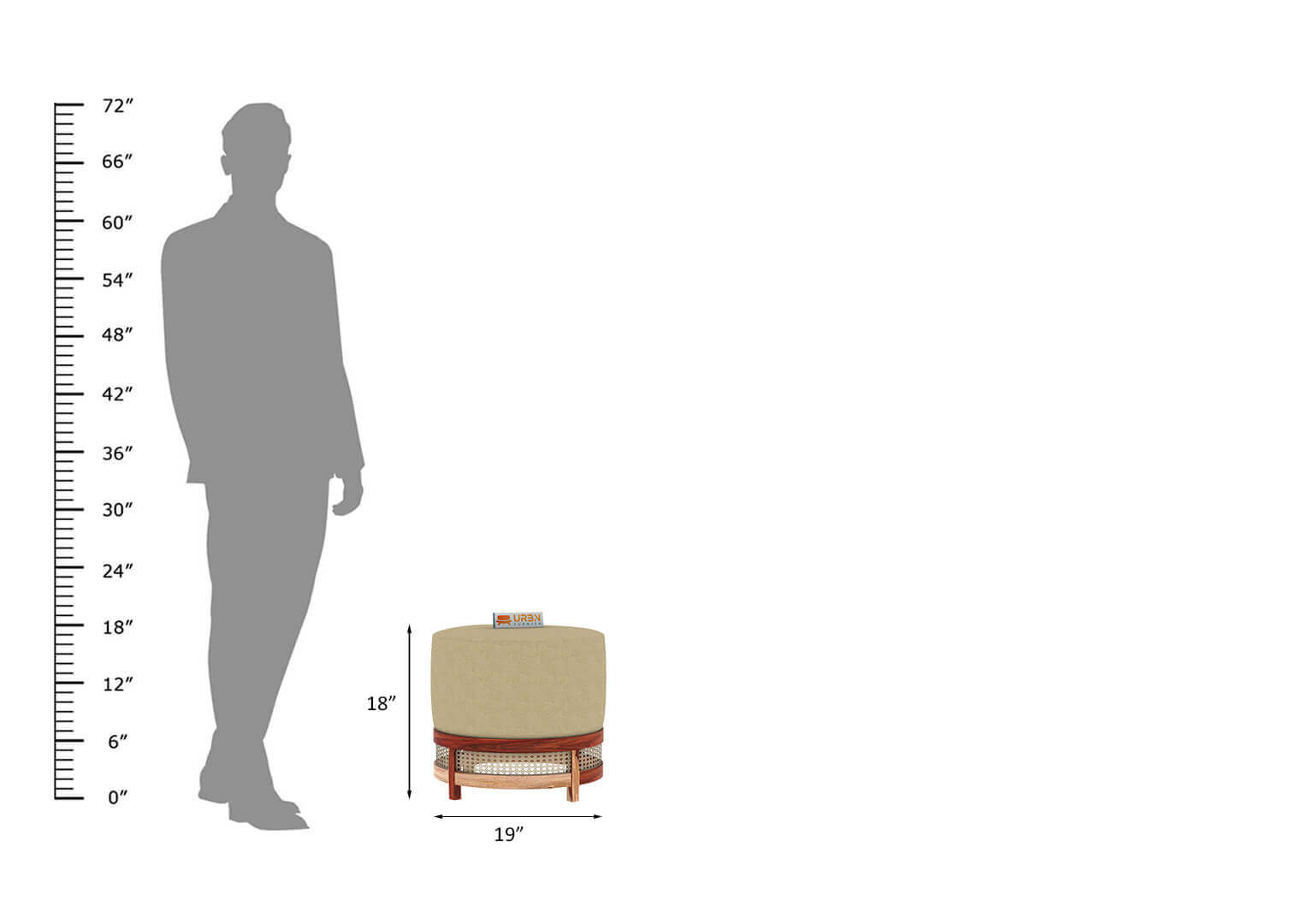 Lenika Stool - Urbnfurnish