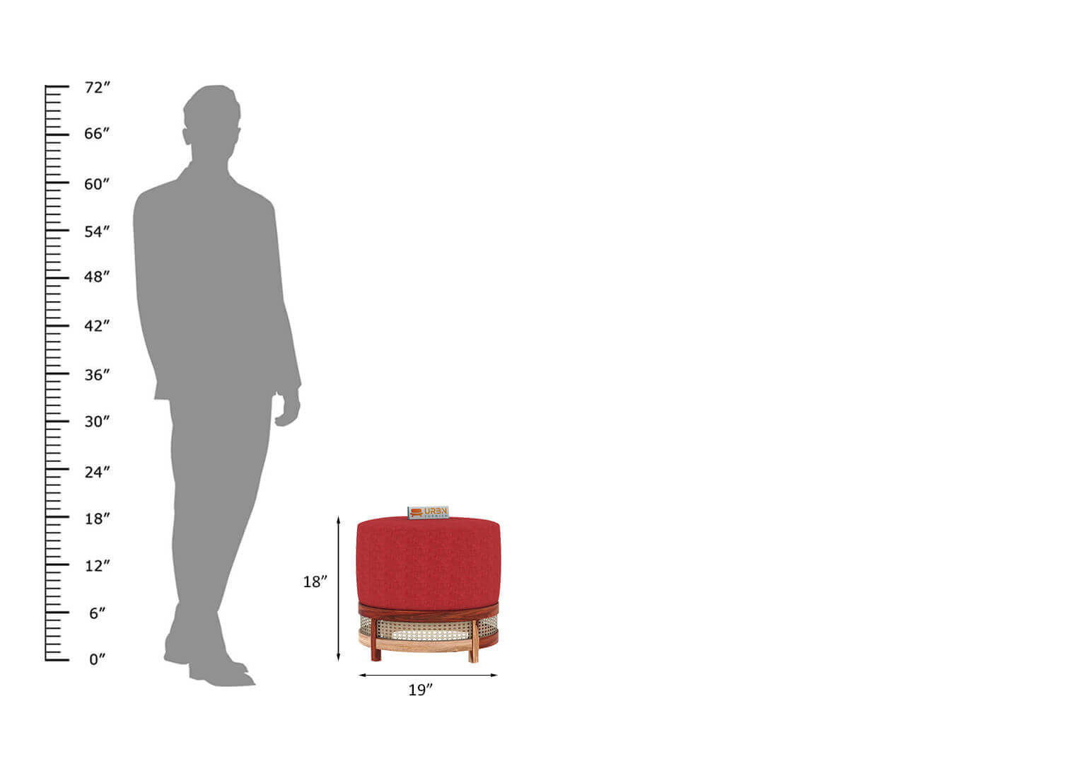 Lenika Stool - Urbnfurnish