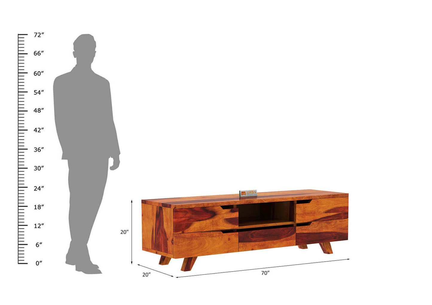 Lissome 5 Drawer Tv Unit - Urbnfurnish