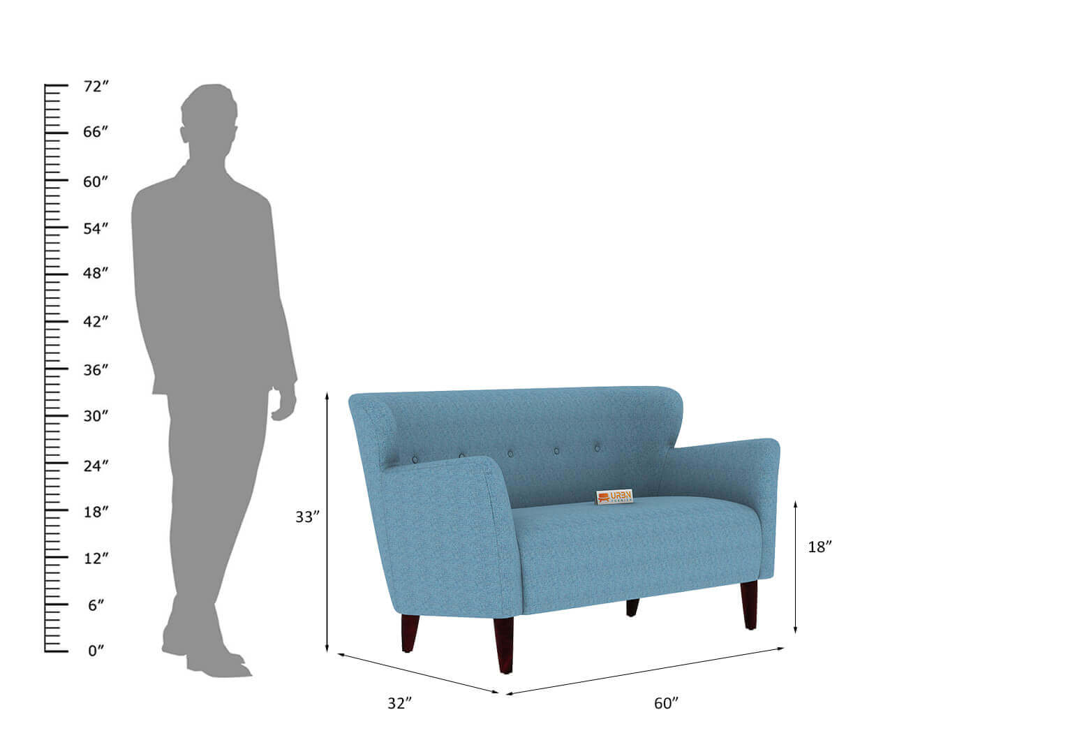 Lovebird Love Seat - Urbnfurnish
